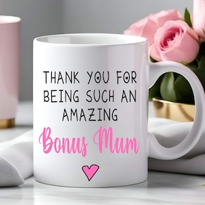 Personalised Stepmum Step Mum Bonus Mum Mother’s Day Gift Mug Cup Birthday Gift Christmas Present Thank You Keepsake Gift Step Mum Gift