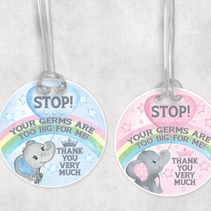 Encanto del asiento del coche del cochecito de bebé, no toques, por favor, tus gérmenes son demasiado grandes para mí gracias signo de bebé / bebé recién nacido baby shower presente