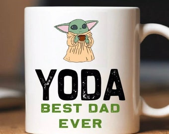 Padres Día Regalo Yoda Mejor Papá Posavasos cuadrado pizarra Bebé Yoda Divertido Cumpleaños Padres Día Regalo Yoda Mejor Papá Posavasos cuadrado pizarra Bebé Yoda Divertido Cumpleaños