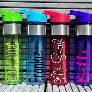 550ml Personalised Water Bottle Kids Water Bottle Back to School Bottle Sports Bottle Teacher Gift Water Bottle Gift For Him Gift For Her
