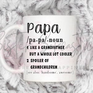 Funny Papa Mug - Personalised Gift -Christmas Gift - Birthday Gift - Father’s Day - Best Papa Gift