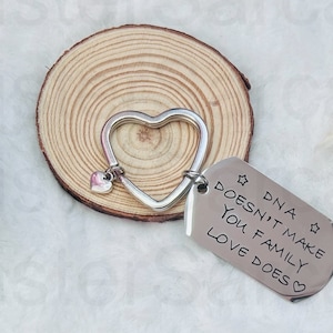 Step Dad Stepdad Thank You Keyring Keychain Gift Birthday Gift Christmas Present Fathers Day Gift Father Stocking Filler Bonus Dad