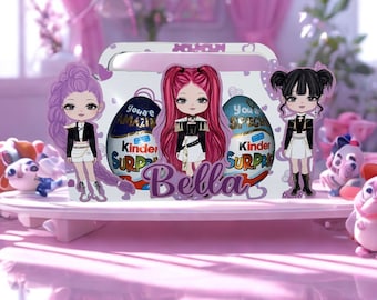 Personalised K-pop Demon Hunters Easter Egg Holder - Easter Suprise Egg Holder  - Granddaughter - Daughter - Niece - Goddaughter
