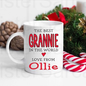 Best Grannie In The World - Personalised Mug - Christmas Gift - Mother’s Day Gift - Birthday Gift - Personalised Gift