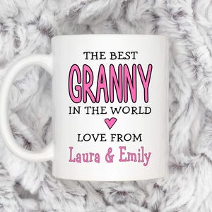 Best Granny In The World - Personalised Mug - Mother’s Day Gift - Birthday Gift - Christmas Gift - Personalised Gift
