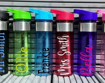 550ml Personalisierte Wasserflasche Kinder Wasserflasche Zurück zu Schulflasche Sportflasche Wasserflasche Geschenk für ihn Geschenk für sie