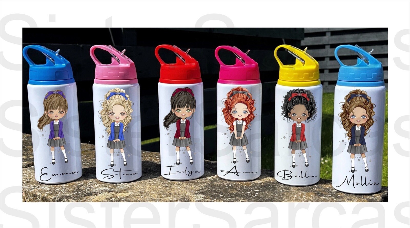 Kids Personalized Water Bottle Farm Animal Water Bottle Kids Personalized  School Supplies Back to School Water Bottle 