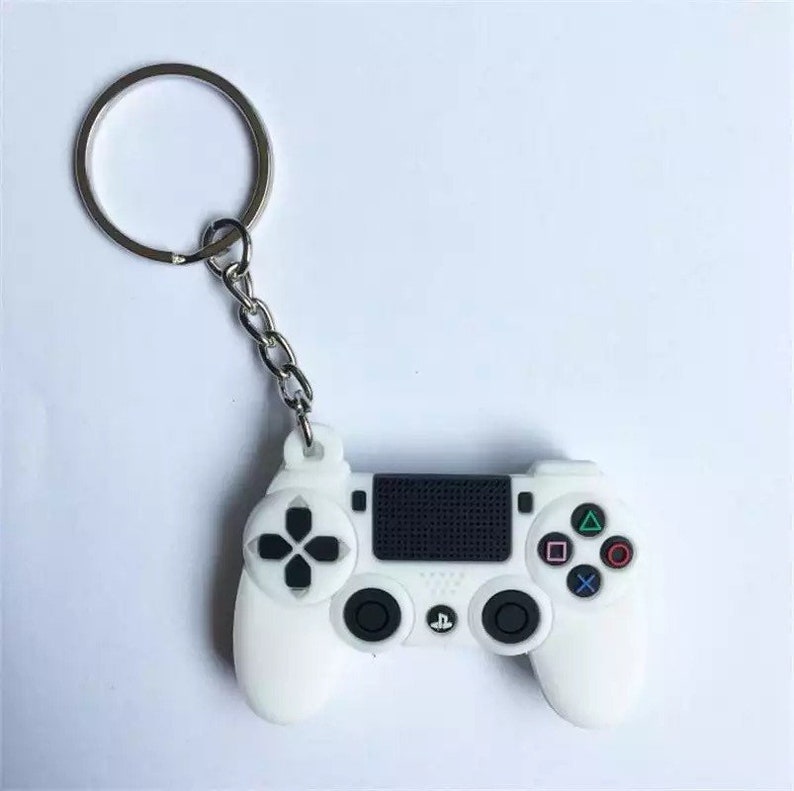 Red Black PlayStation Controller Keyring Keychain Gift Etsy