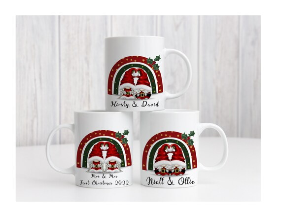Christmas Personalised Gonk Gonks Girlfriend Boyfriend Kids Mug Cup Gift Present Tea Coffee Christmas Eve Gift Stocking Filler