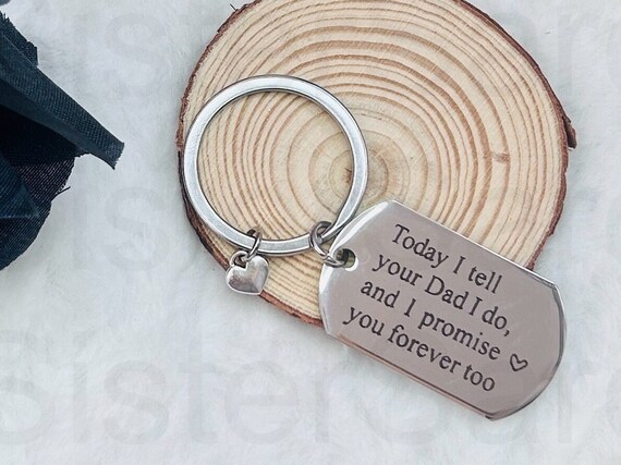 Dad Wedding Keyring Anniversary Gift Valentine's Day Present
