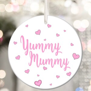 Yummy Mummy Mum Wife Girlfriend Personalised Christmas Bauble Funny Gift Present Keepsake Novelty Mother’s Day For Her