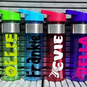 550ml Personalised Water Bottle Kids Water Bottle Back to School Water Bottle Unicorn Dinosaur Gift Water Bottle Gift For Him Gift For Her