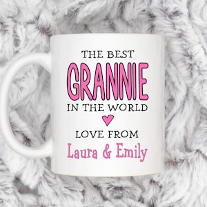 Best Grannie In The World - Personalised Mug - Mother’s Day Gift - Birthday Gift - Christmas Gift - Personalised Gift