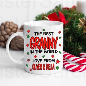 Best Granny In The World - Personalised Mug - Christmas Gift - Mother’s Day Gift - Birthday Gift - Personalised Gift