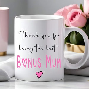 Personalised Stepmum Step Mum Bonus Mum Mother’s Day Gift Mug Cup Birthday Gift Christmas Present Thank You Keepsake Gift Step Mum Gift
