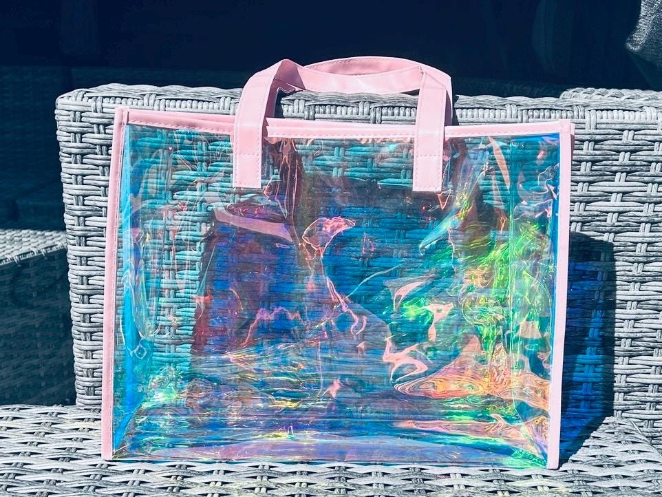 Borsa A Tracolla Lolita In Ecopelle Arcobaleno Con Paillettes Lilla E Paillettes In Lilla P801516