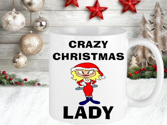 crazy christmas lady