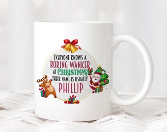 Funny Secret Santa Christmas Gift - Personalised Christmas Present - Work Colleague Rude Gift - Secret Santa For Him - Funny Gift for Her