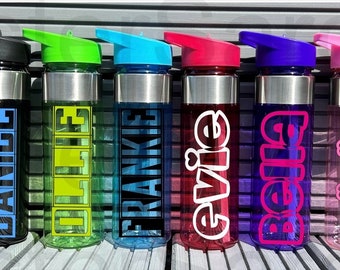 550ml Personalisierte Wasserflasche Kinder Wasserflasche Zurück zu Schulflasche Sportflasche Lehrer Geschenk Wasserflasche Geschenk für ihn Geschenk für sie