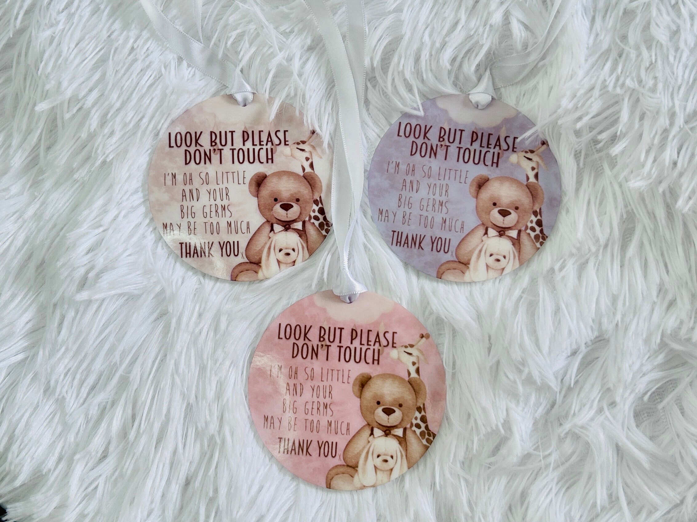 Ciondolo Per Seggiolino Auto Per Carrozzina, Non Toccare, Per