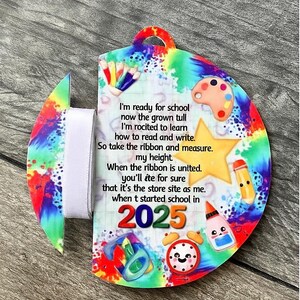 Presente personalizado para o primeiro dia de aula de 2024, enfeite de fita, neto e neta, presente personalizado, presente de lembrança