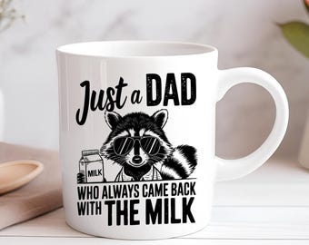 Solo un papá que siempre regresaba con la taza de leche Taza de café personalizada Taza Regalo novedoso Cumpleaños Navidad Papá Padre Día del padre