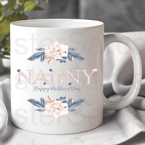 Happy Mother’s Day Nanny - Nanny Gift - Personalised Mug - Gift From Grandkids - Gift For Nanny - Mothers Day