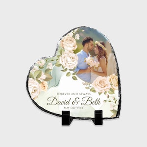 Regalo di nozze personalizzato Regalo di fidanzamento Foto Rock Slate Photo Gift Regalo di matrimonio personalizzato Regalo di anniversario