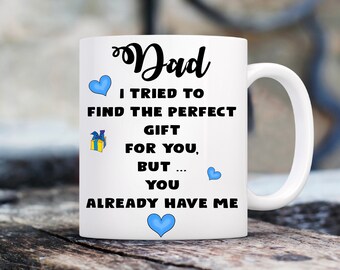 Dad Daddy Step-Dad I’m The Best Present Father’s Day funny 11oz mug cup birthday present Christmas gift