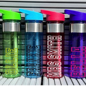 550ml Personalised Water Bottle Kids Water Bottle Back to School Bottle Sports Bottle Teacher Gift Water Bottle Gift For Him Gift For Her