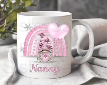ナニー ピンク ゴンク - 誕生日プレゼント - ナニーへのプレゼント - パーソナライズされたマグカップ - 孫からのプレゼント - ナニーへのプレゼント - 母の日