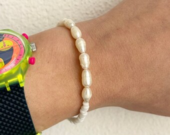 Bracciale TotalWhite con perle naturali e perline in vetro