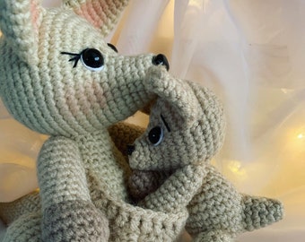 Kangaroos pattern FR/EN