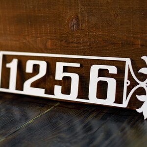 Custom Address Sign Horizontal Metal Address Sign Personalized House Number Plaque  Metal Art Numbers House Address Address Sign for House