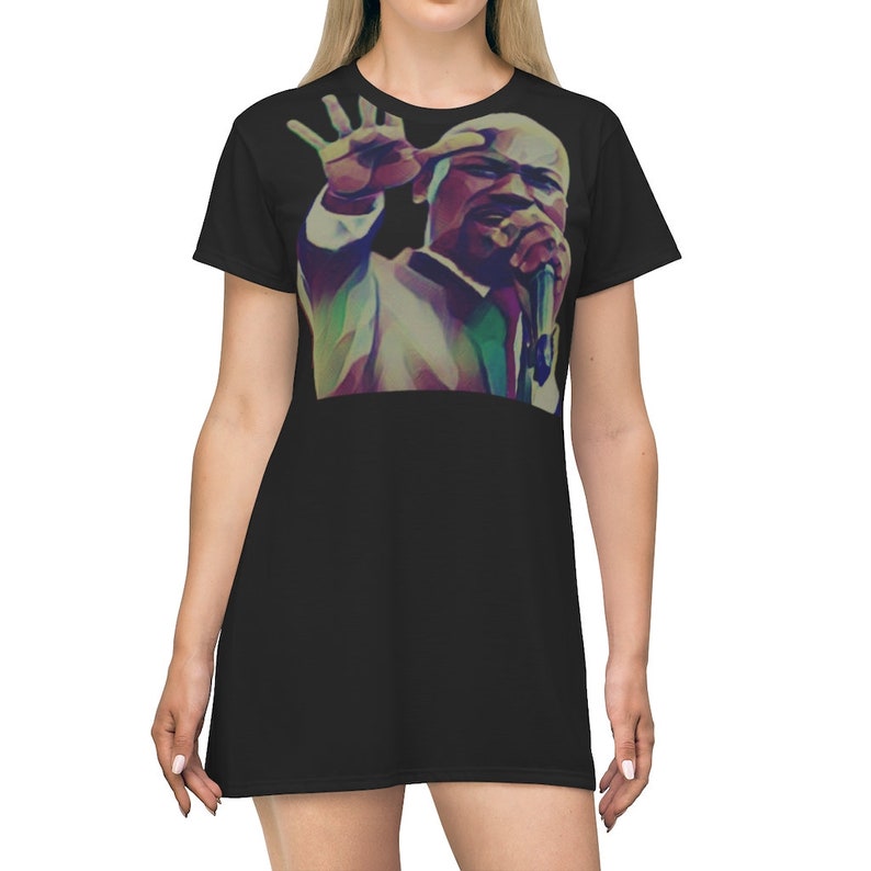 Casual T Shirt Dress Swimsuit Cover-up Oversize T shirt Designer Dress PROPHETIC JOHNSON SULEMAN Black Mini Dress Gift For Her