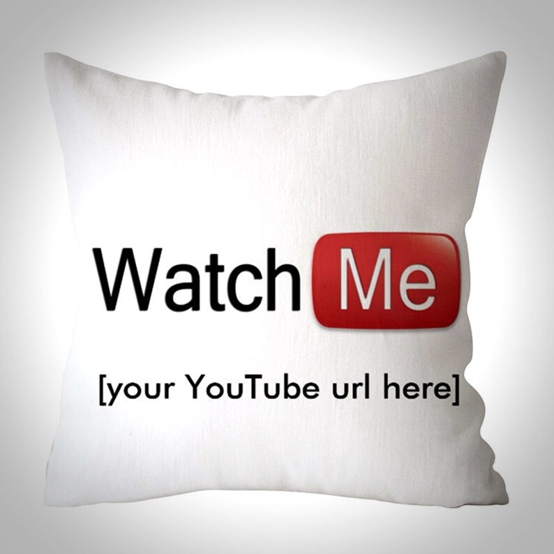 Youtube Cushion Cover Hot Media Red White Polyester Pillow Etsy
