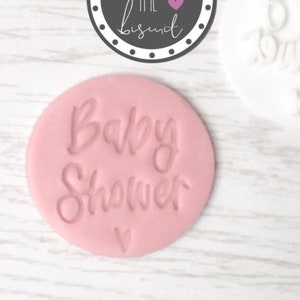Baby shower - embosser cookie stamp, fondant stamp, new baby