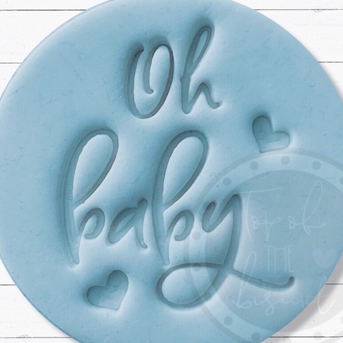 Oh Baby New Baby Cookie Stamp Embosser Etsy UK