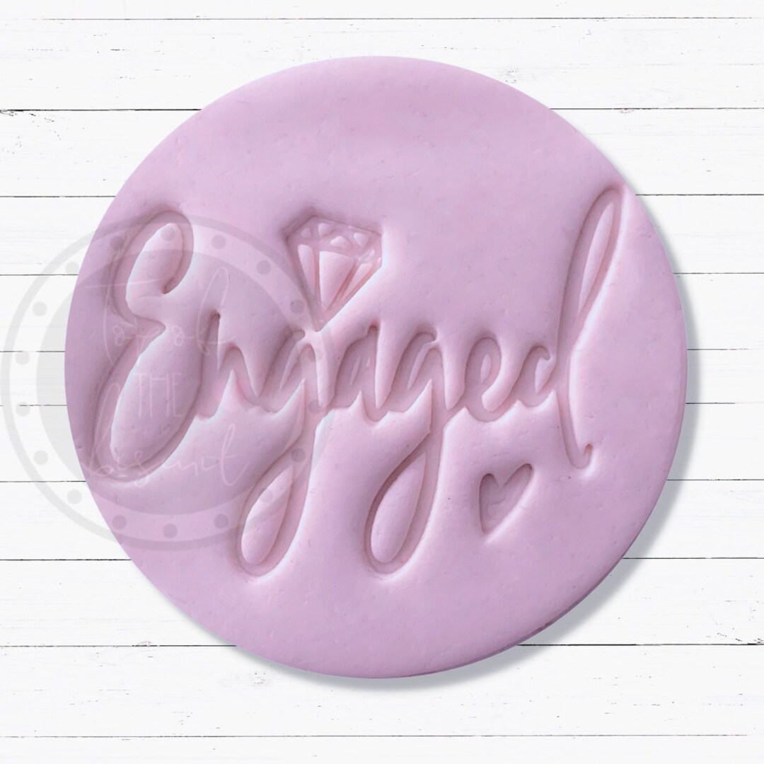 Engaged Embosser Cookie Stamp Wedding Bride to Be Etsy