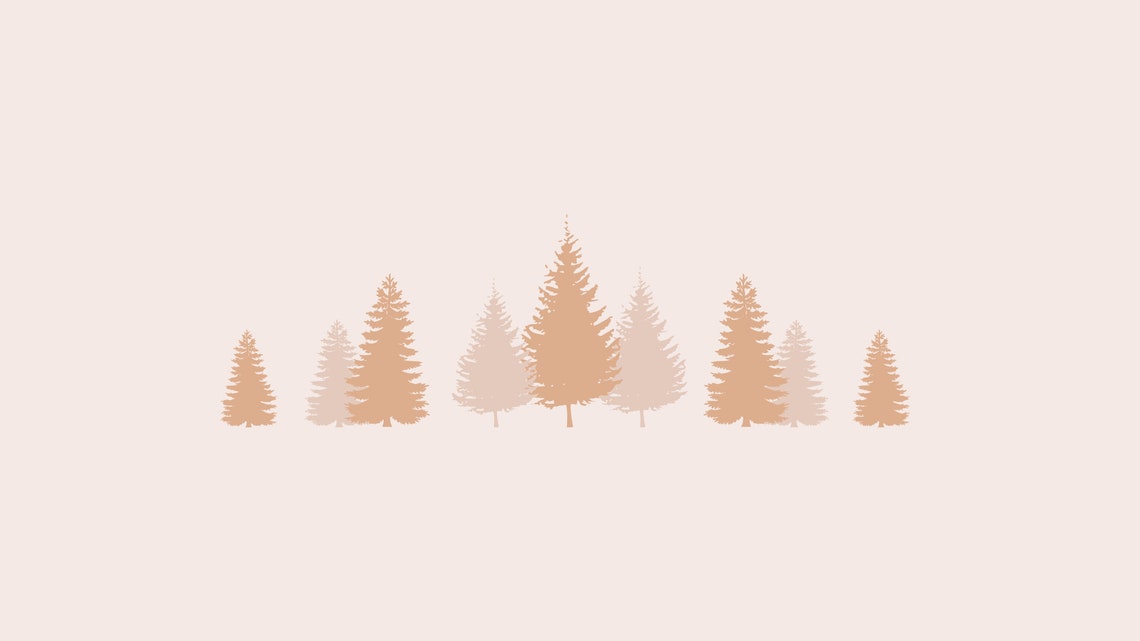 28 Boho Christmas Desktop Wallpapers Pink Holiday Wallpapers - Etsy
