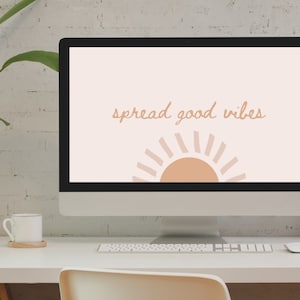 20 Boho Sun Desktop Wallpapers Pink Digital Wallpapers | Etsy