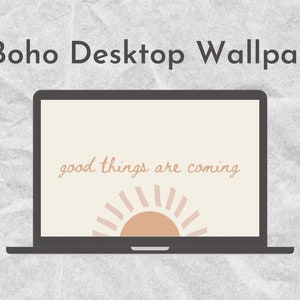 20 Boho Desktop Wallpapers, Pink Digital Wallpapers, Digital Laptop Backgrounds, Pastel Positivity Wallpaper Designs image 7