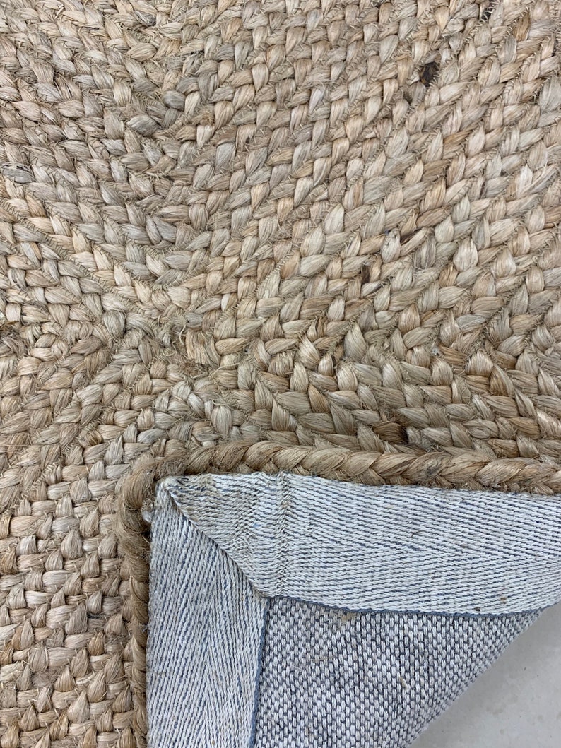 URBAN86 Bella Jute Braided Rug Natural Diamond Area Rug July Etsy