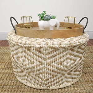 3 in 1 Basket, Stool, and Pouf