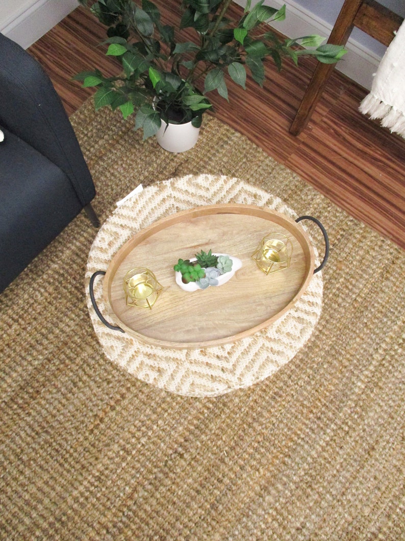 3 in 1 Basket, Stool, and Pouf bild 3