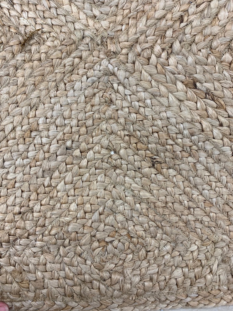 URBAN86 Bella Jute Braided Rug Natural Diamond Area Rug July Etsy