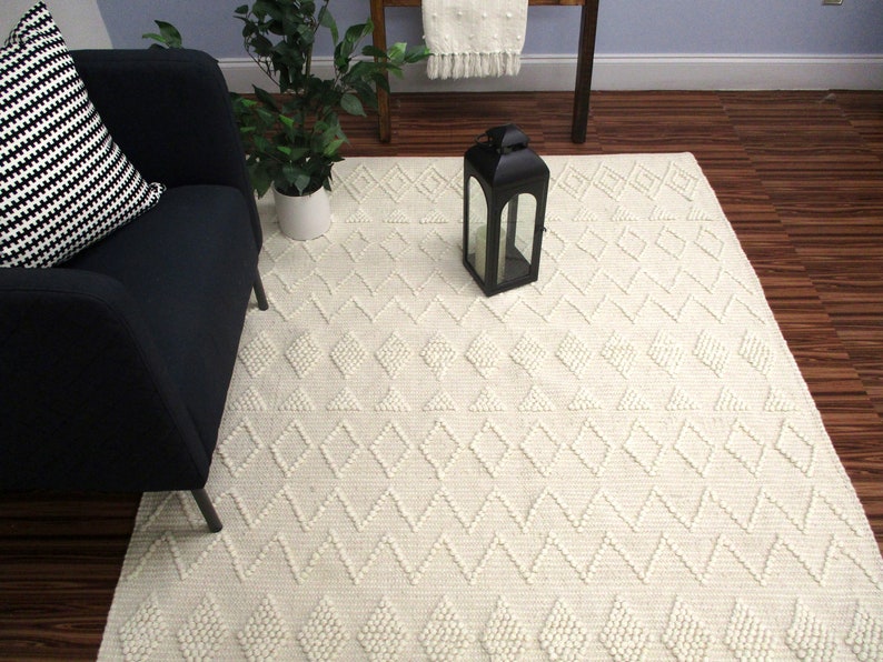 Urban 86 Fall Rug URBAN86 Fortune Grey Wool Rug Wool Cotton Rug Tribal Pattern Area Rug ...
