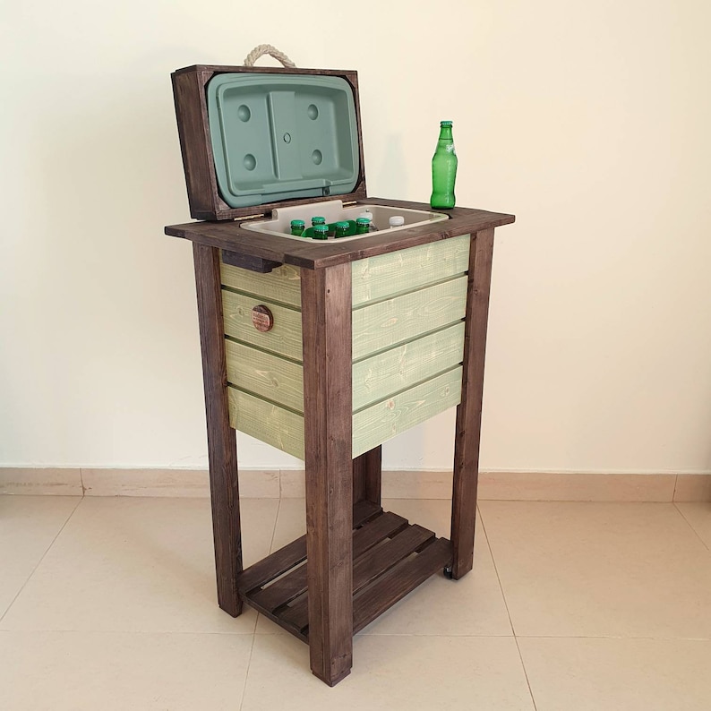 Custom Design Wooden Cooler Box / Unique Garden Decor / Etsy