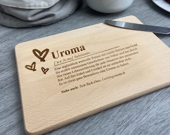 Grandma's wooden board - gift, gift idea