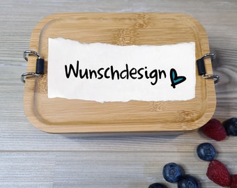 Brotdose Wunschdesign - individuelle Gravur, Geschenk Oma, Opa, Mama, Papa, Onkel, Tante, Muttertag, Vatertag, Erzieher/in, Lehrer/in